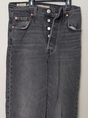 Levi's Men's Charcoal Straight-Leg Jeans
